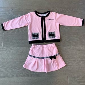 Two-piece Calvin Klein top and skirt